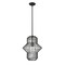 Z-Lite Orsay 1 Light Pendant, Matte Black & Clear 1941P15-MB - alternate 6